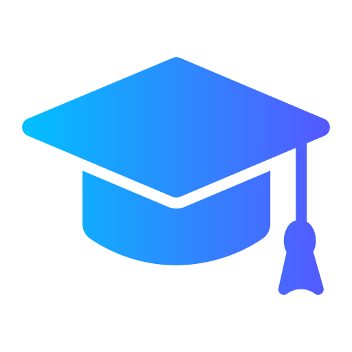 Graduation hat Generic Flat Gradient icon