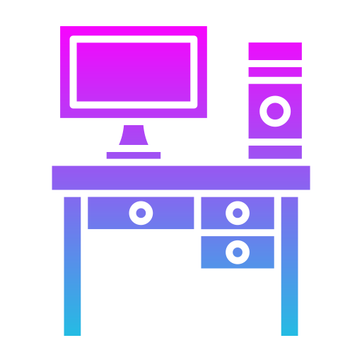 lugar de trabajo Generic Flat Gradient icono