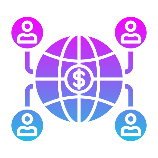 글로벌 연결 Generic Flat Gradient icon