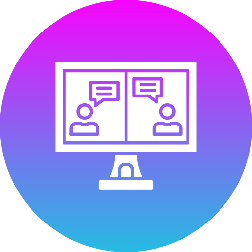 Online chat Generic Flat Gradient icon