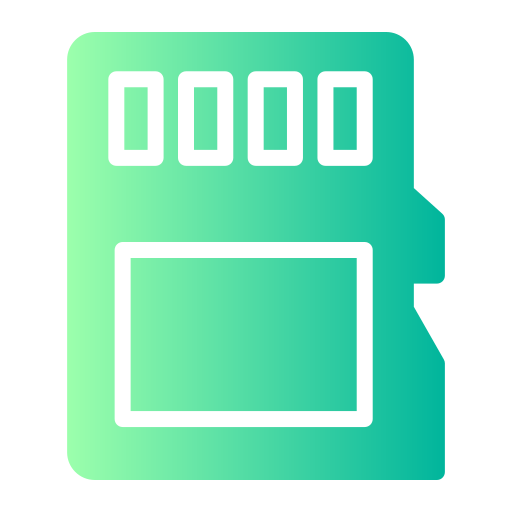 Memory card Generic Flat Gradient icon