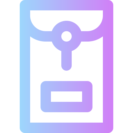 서류 Super Basic Rounded Gradient icon