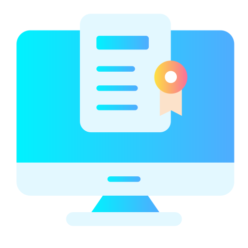 certificaat Generic Flat Gradient icoon