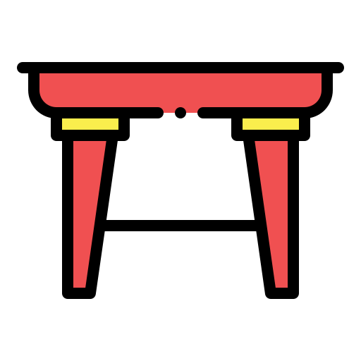 mesa auxiliar Generic Outline Color icono