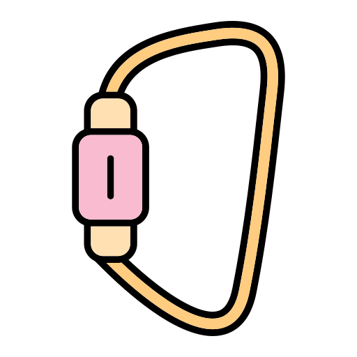 karabinerhaken Generic Outline Color icon