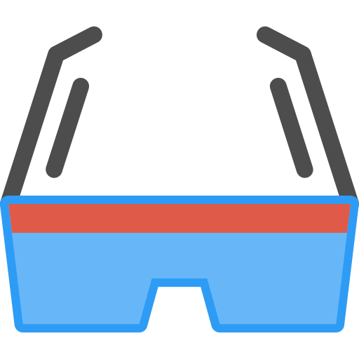 okulary 3d Generic Flat ikona