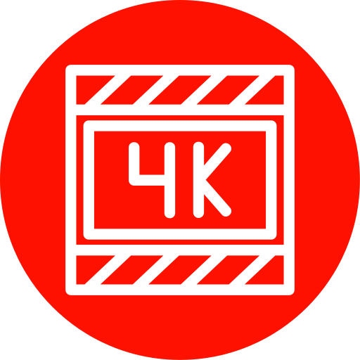 4k-film Generic Flat icoon