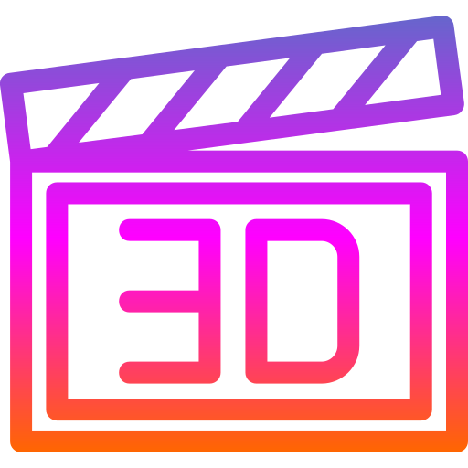 3d film Generic Gradient icon