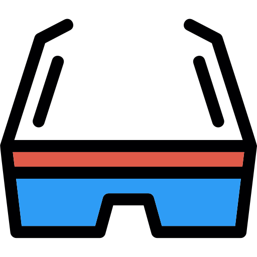óculos 3d Generic Outline Color Ícone