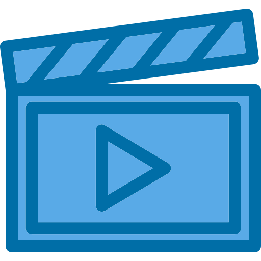 clapperboard Generic Blue icon
