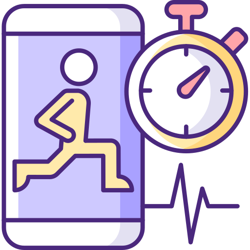 Cardio exercises Generic Color Omission icon