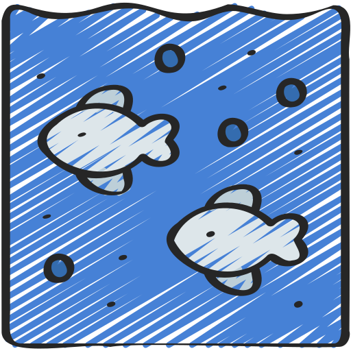 vita marina Juicy Fish Sketchy icona