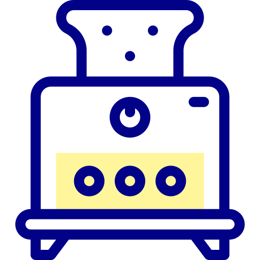 トースター Detailed Mixed Lineal color icon