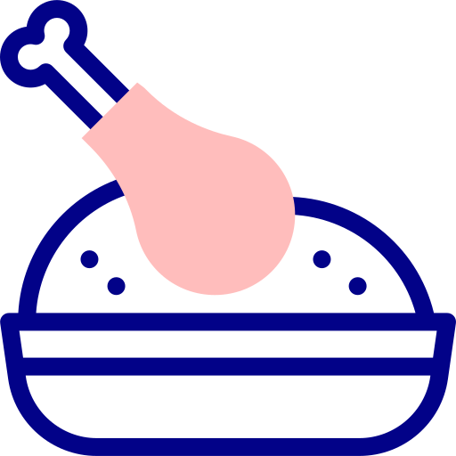 kurczak Detailed Mixed Lineal color ikona