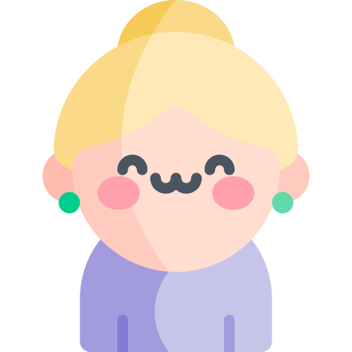 Grandmother Kawaii Flat icon