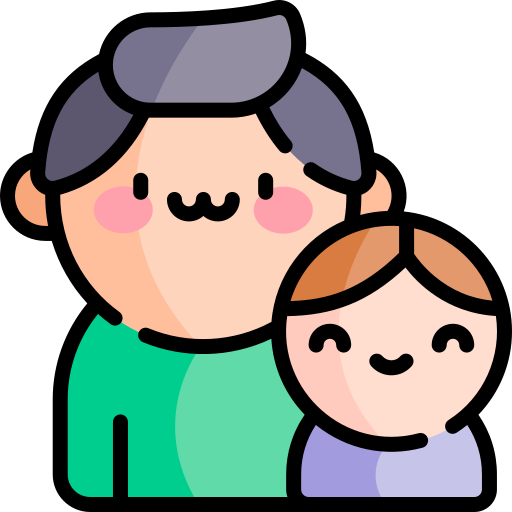 Fatherhood Kawaii Lineal color icon