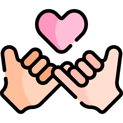 Pinky promise Kawaii Lineal color icon