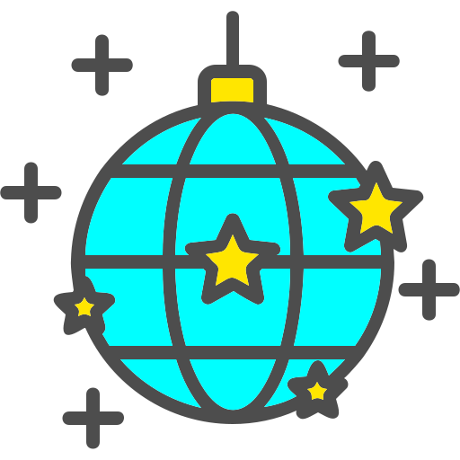 Disco ball Generic Outline Color icon