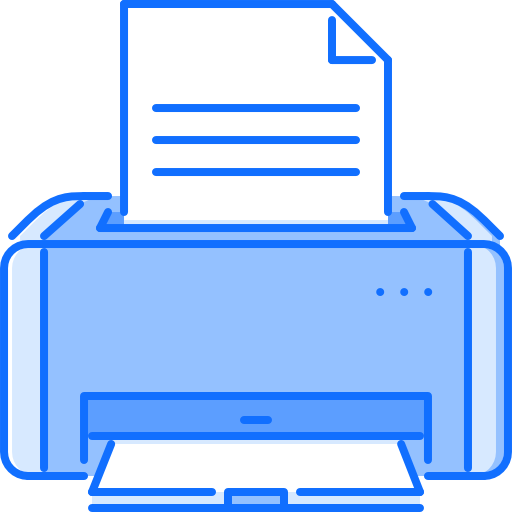 impresora Coloring Blue icono