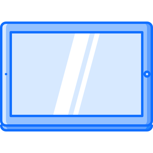 Tablet Coloring Blue icon