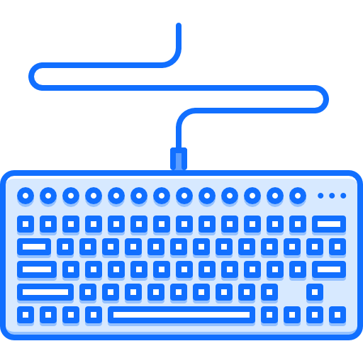 teclado Coloring Blue Ícone