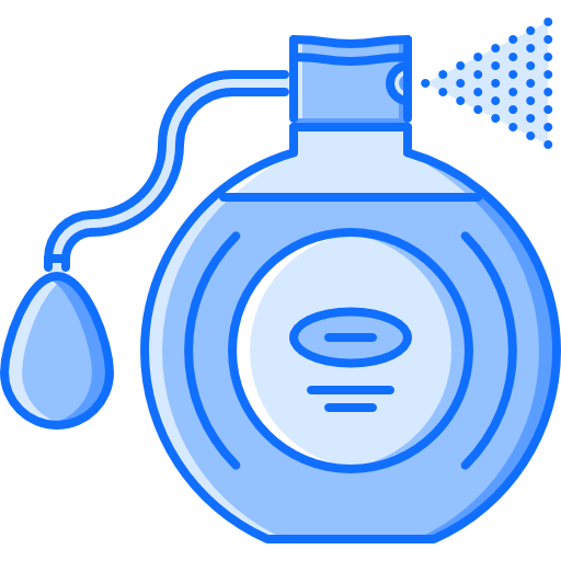 Perfume bottle Coloring Blue icon