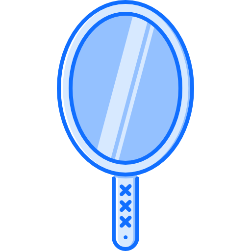 specchio Coloring Blue icona