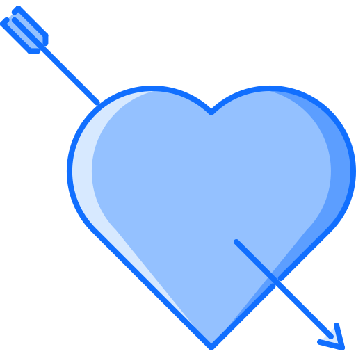cœur Coloring Blue Icône