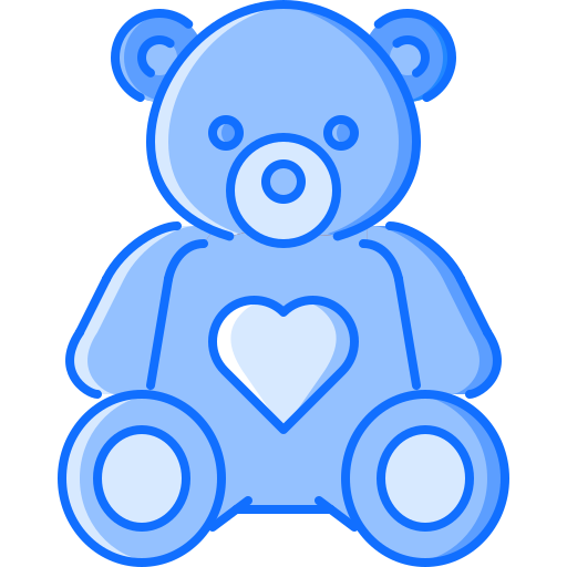 плюшевый медведь Coloring Blue иконка