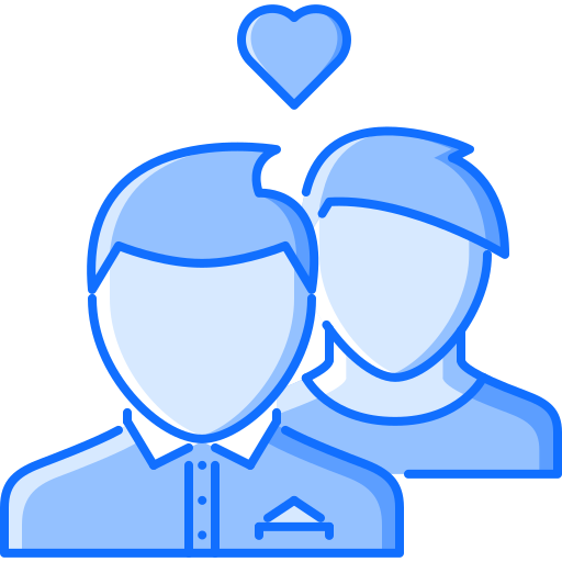 Couple Coloring Blue icon