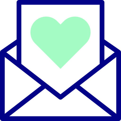 Love letter Detailed Mixed Lineal color icon