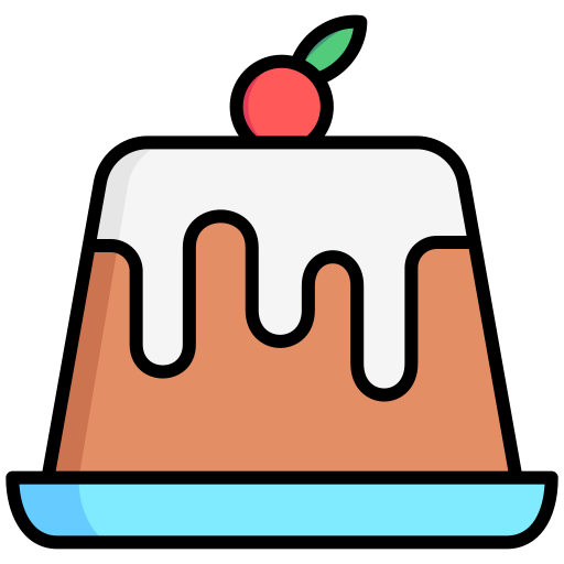 Pudding Generic Outline Color icon