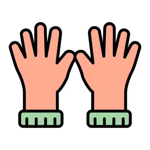 Gloves Generic Outline Color icon