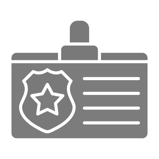 tarjeta de identificación Generic Grey icono