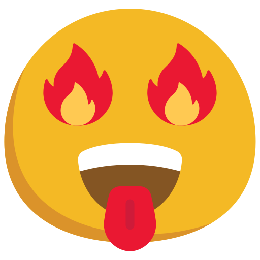 Flames Juicy Fish Flat icon