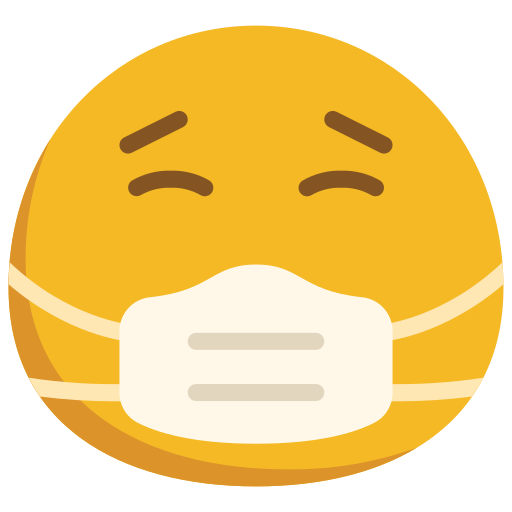 Face mask Juicy Fish Flat icon