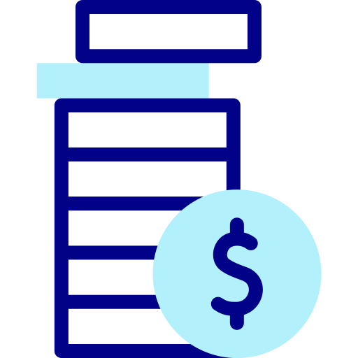 Символ доллара в черном овале Detailed Mixed Lineal color иконка
