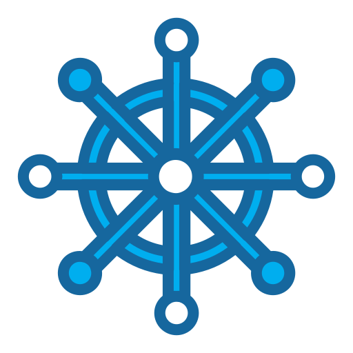 rueda de la nave Generic Blue icono