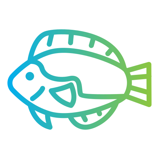 pesce codolo azzurro Generic Gradient icona