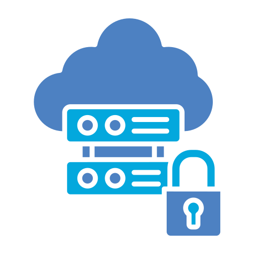 Data security Generic Blue icon