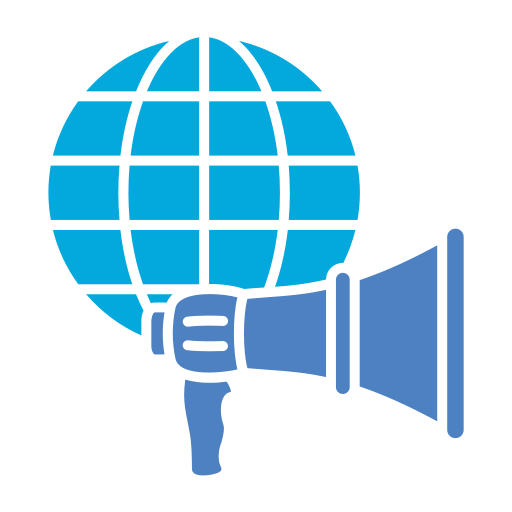 글로벌 마케팅 Generic Blue icon
