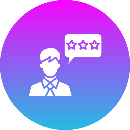 customer review Generic Flat Gradient icono