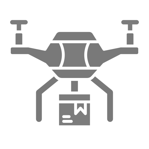 Drone delivery Generic Grey icon