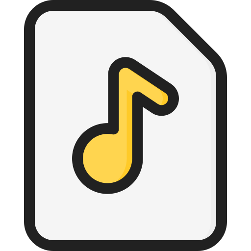 audio Generic Outline Color icona
