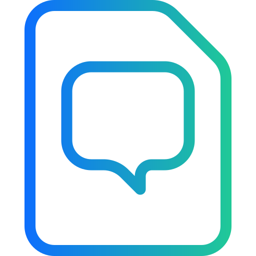 chat Generic Gradient icono
