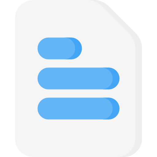 tekst Generic Flat ikona
