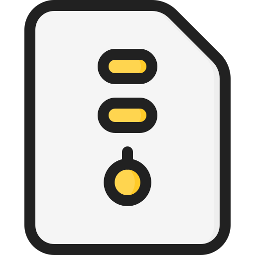 ジップ Generic Outline Color icon