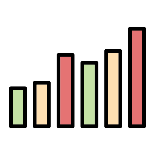 statistiek Generic Outline Color icoon
