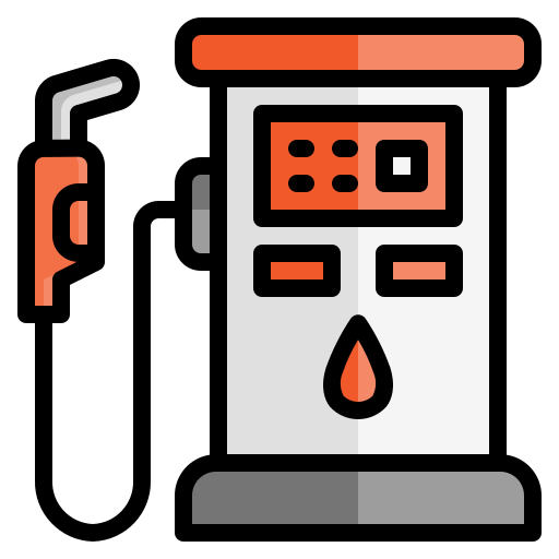 benzine pomp Generic Outline Color icoon