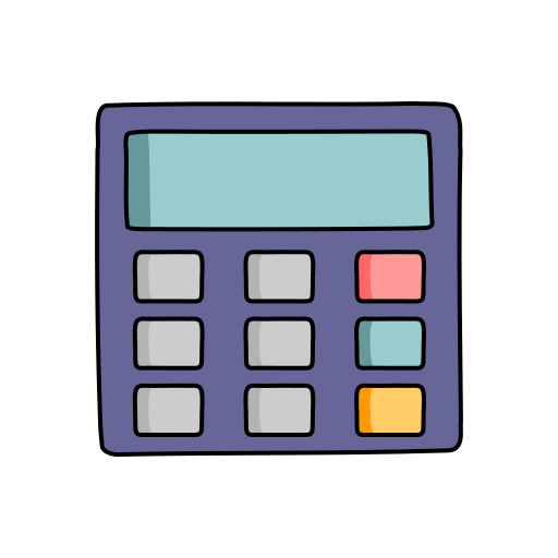 calculatrice Generic Thin Outline Color Icône